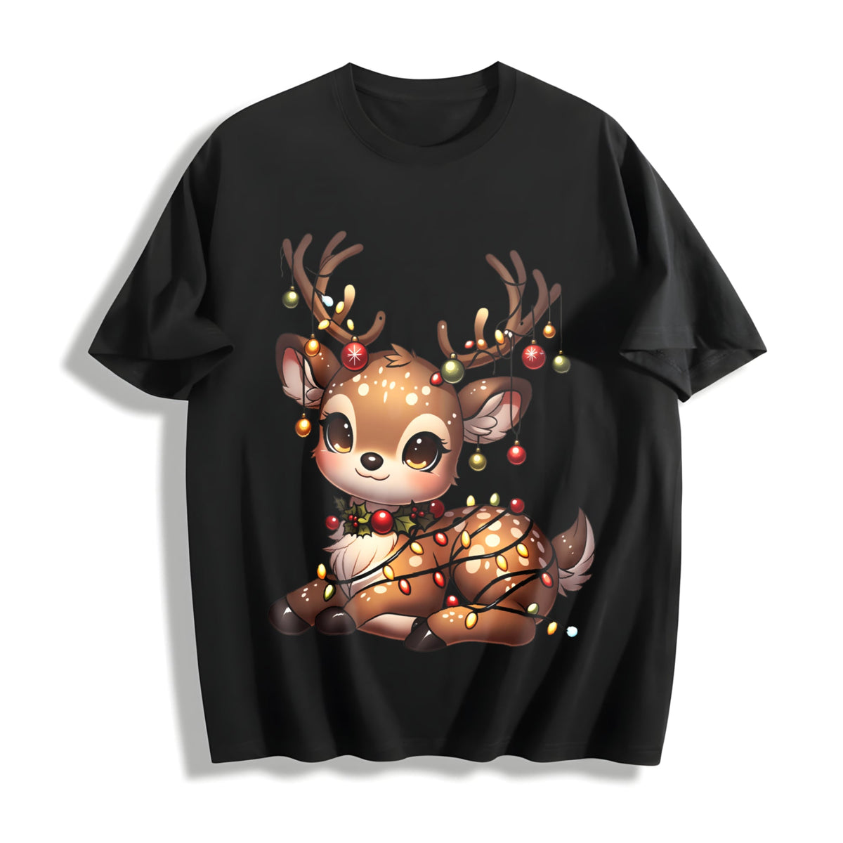 Christmas Reindeer & Deer Cotton T-Shirt product image 1