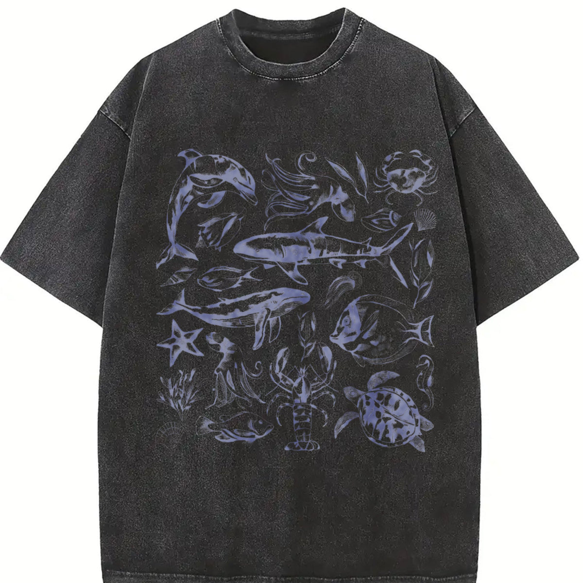 Sea Creatures 90s Vintage Washed T-Shirt product image 2