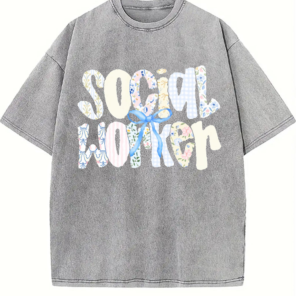 Social Worker Vintage Washed T-Shirt product image 4