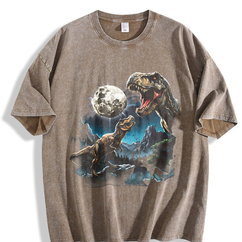 T Rex Moon Vintage Washed T-Shirt product image 3