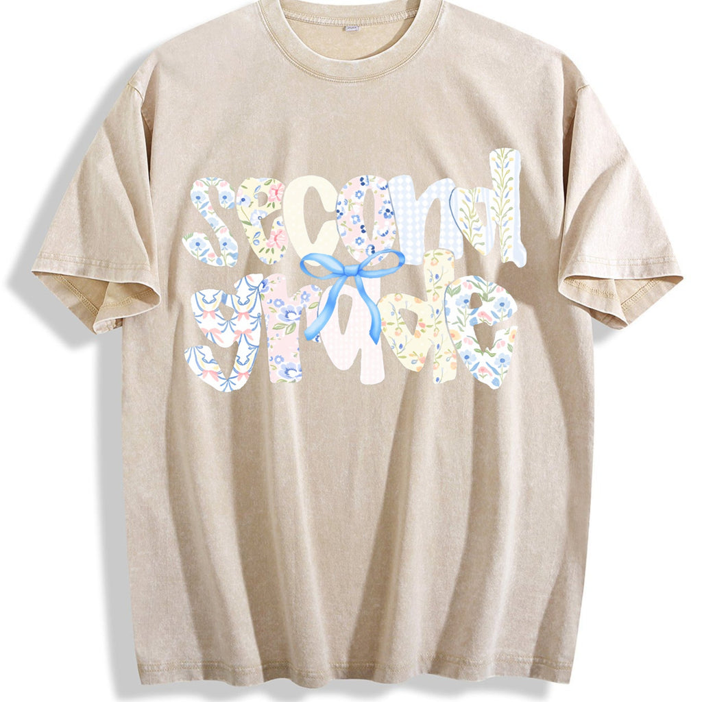 Second Grade Teacher Vintage Washed T-Shirt product image 1