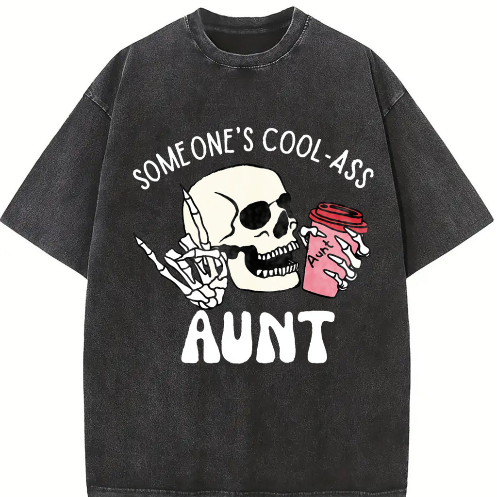 Cool And Unique Auntie Vintage Washed T-Shirt product image 2