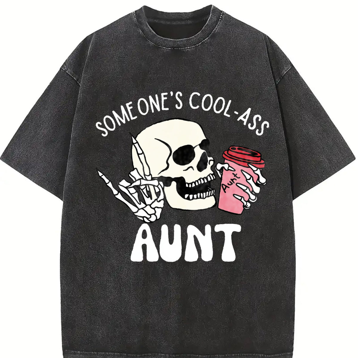 Cool And Unique Auntie Vintage Washed T-Shirt product image 2