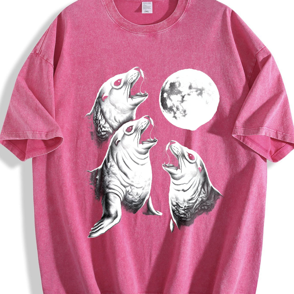Seal Moon Vintage Washed T-Shirt product image 7