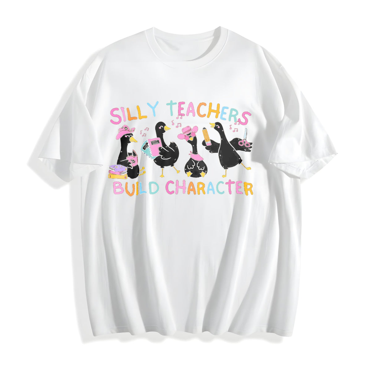 Silly Teacher Goose Cotton T-Shirt product image 2