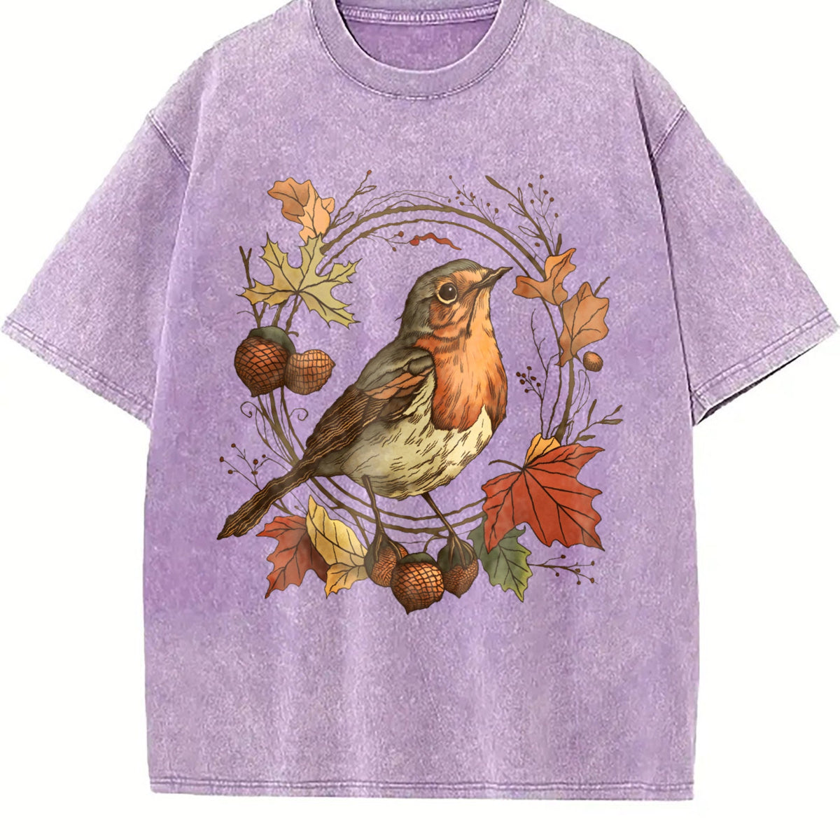 Autumn Bird Vintage Washed T-Shirt product image 6
