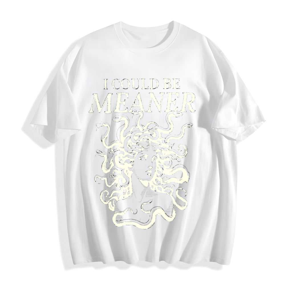 I Could Be Meaner Medusa Gorgon Cotton T-Shirt product image 2