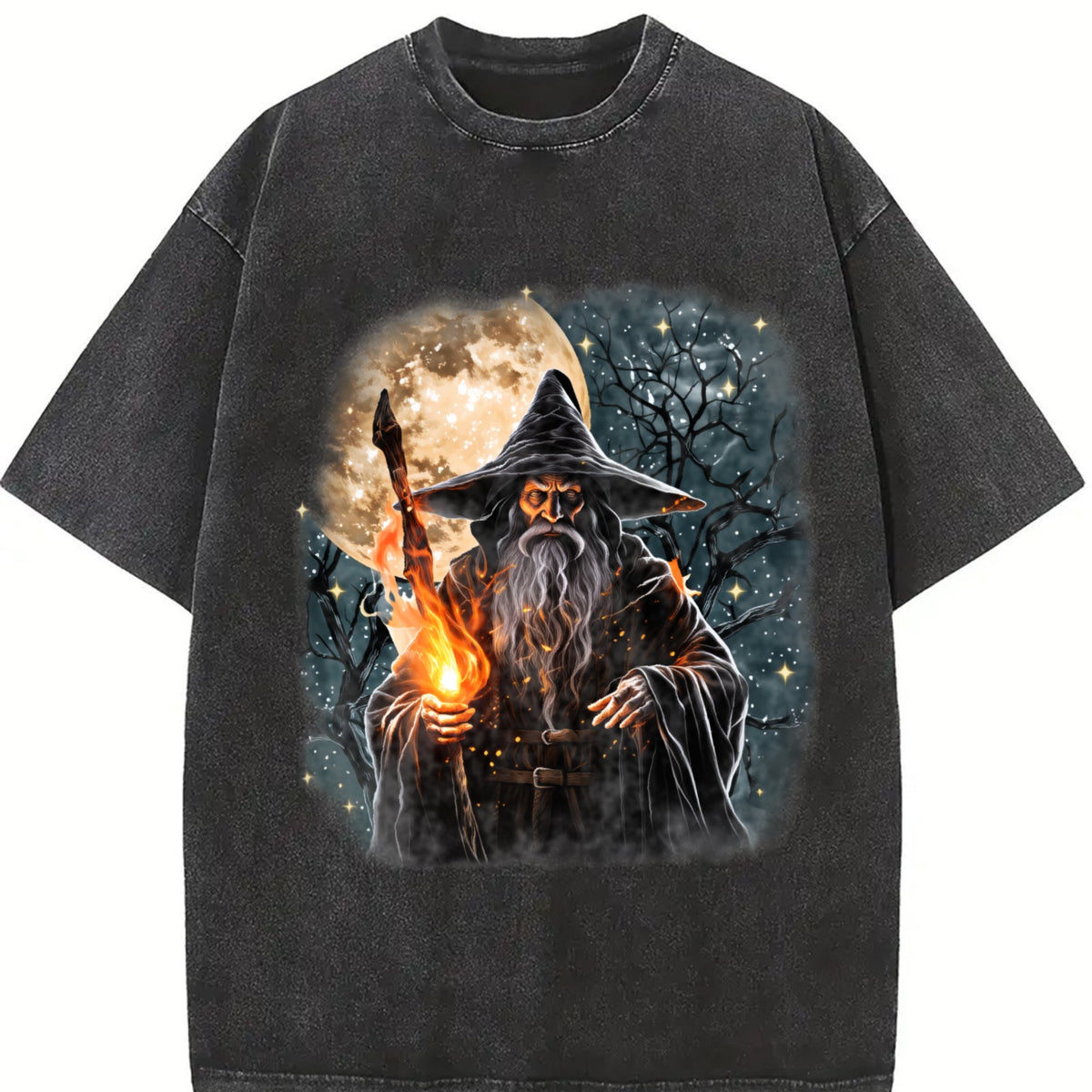 Fantasy Wizard Vintage Washed T-Shirt product image 2