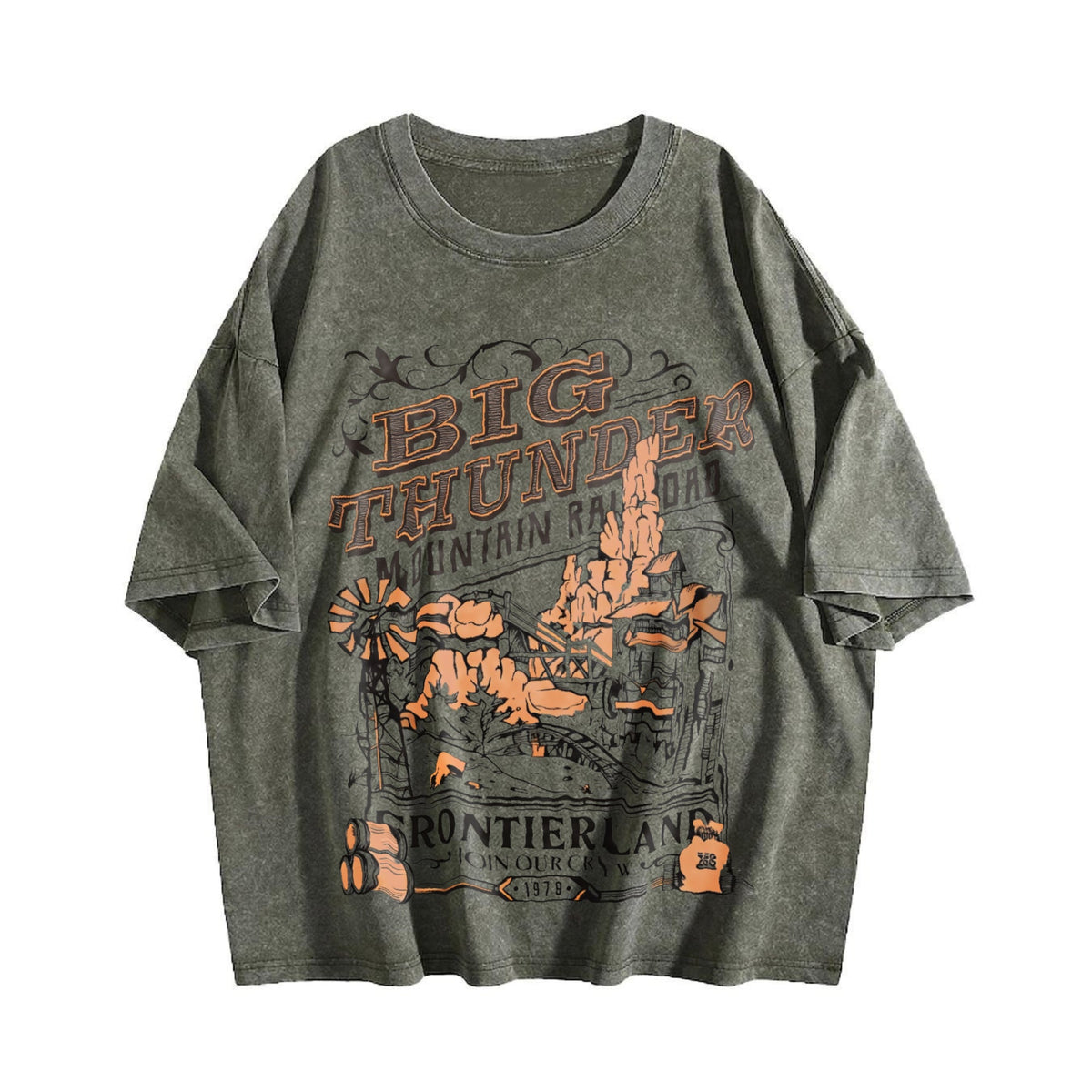 Big Thunder Mountain Railroad Vintage Washed T-Shirt product image 4