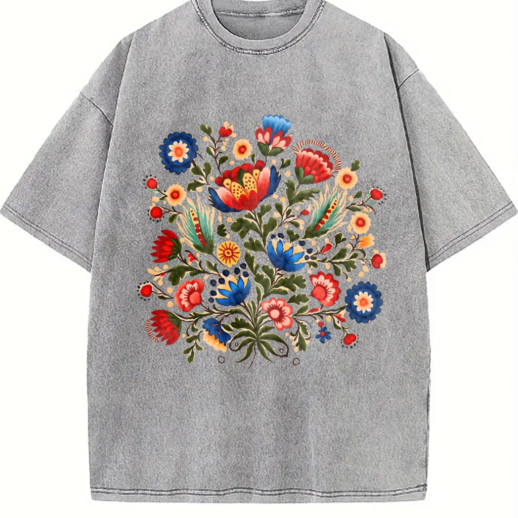 Folk Art A Bohemian With Faux Floral And Vintage Washed product image 5