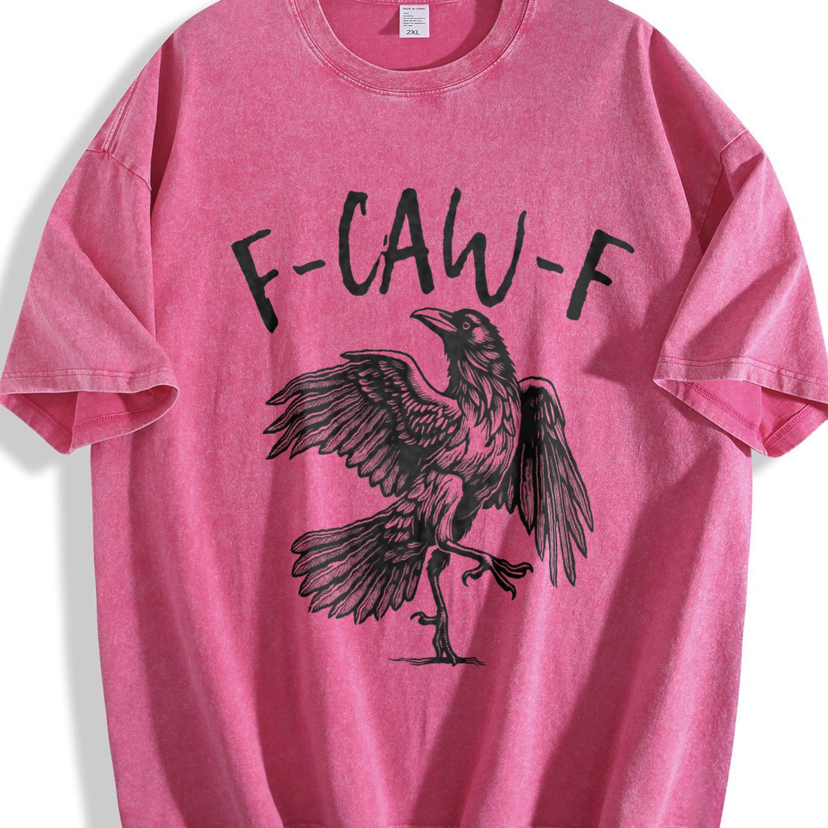 Funny Crow F-caw-f Black Raven Lover Vintage Washed T-Shirt product image 5