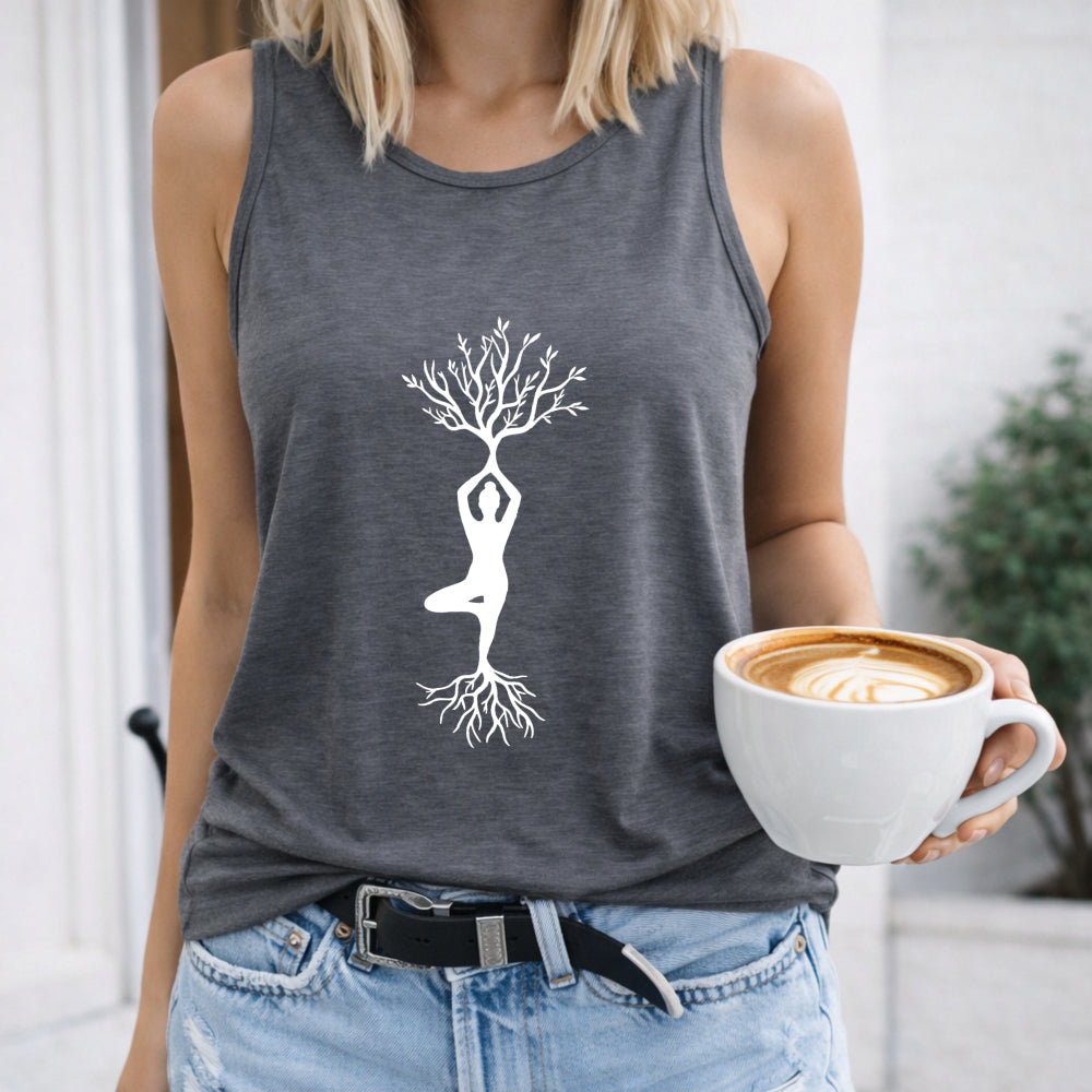 I-shaped - Vibrant Orange Letter Women's Tank Top
