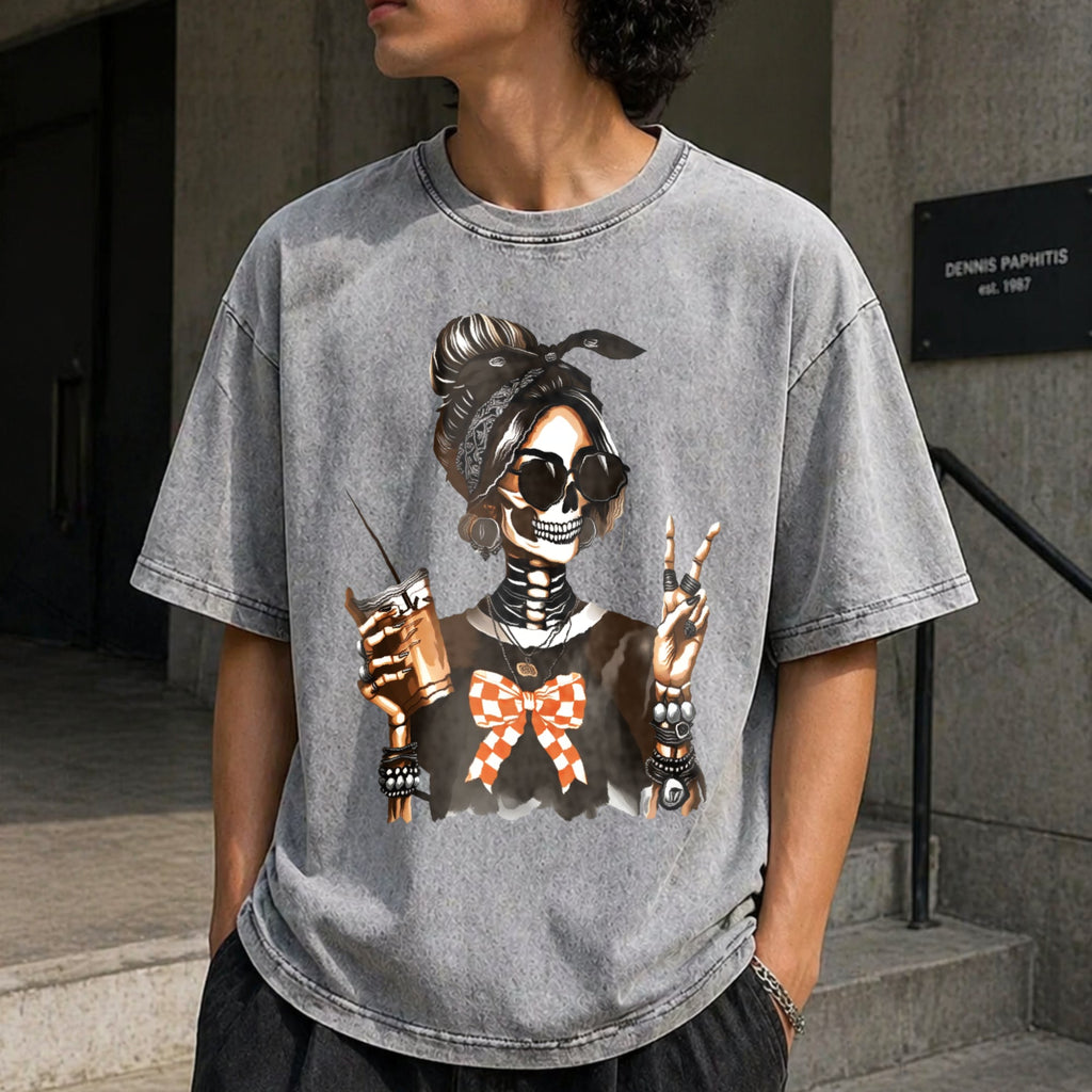 Skull Coffee For Edgy Skeleton Peace Sign Spring Summer product image 5