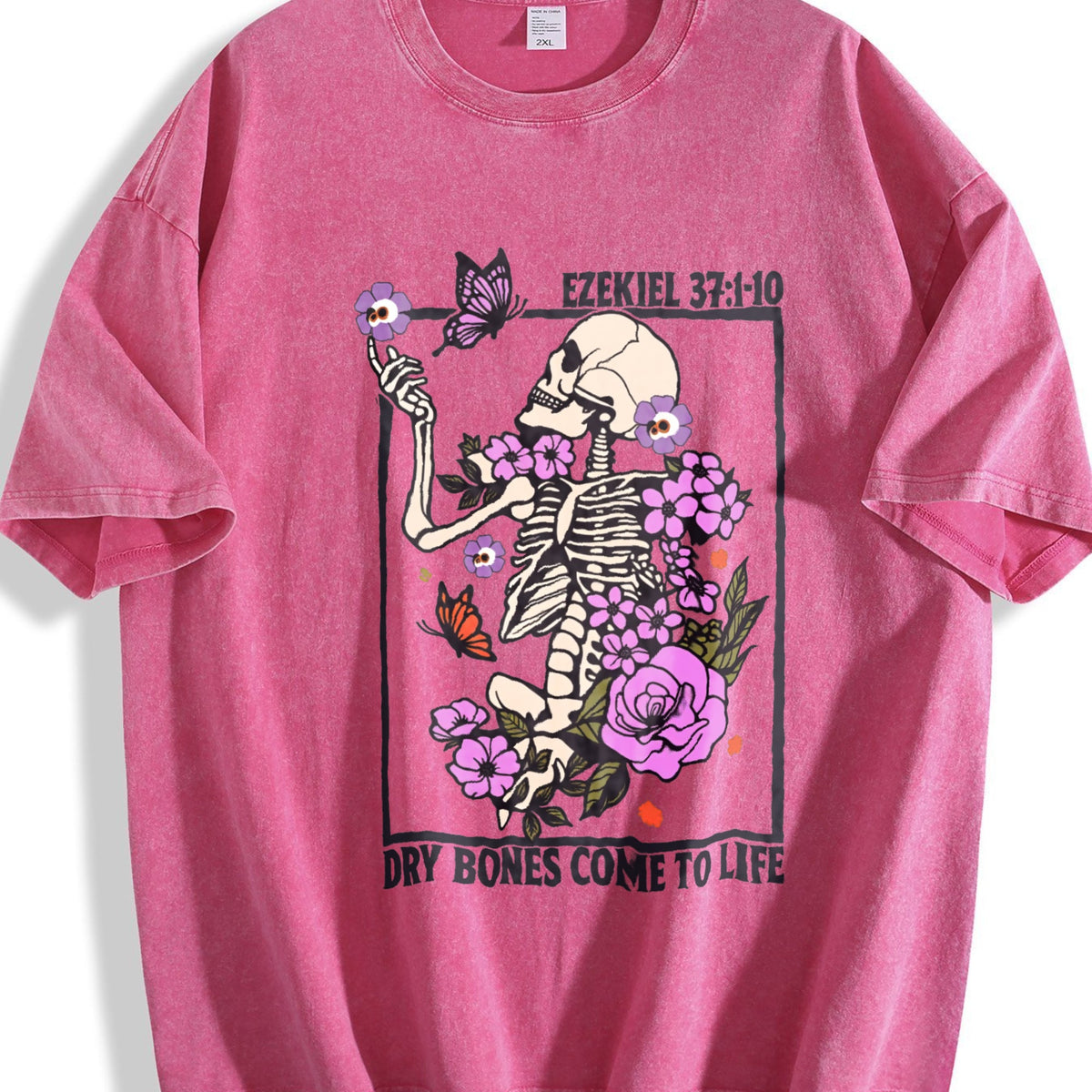 Dry Bones Come To Life Christian Vintage Washed T-Shirt product image 5