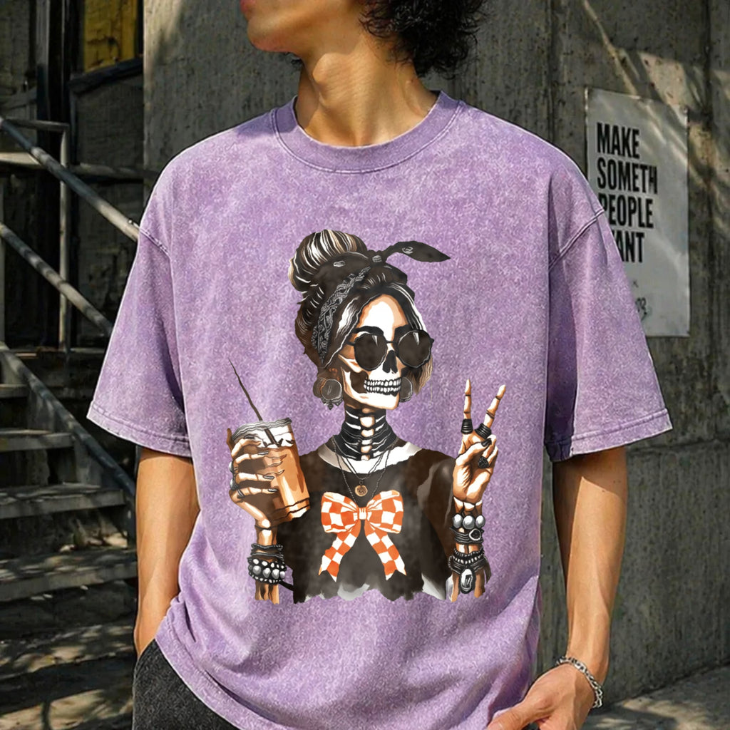 Skull Coffee For Edgy Skeleton Peace Sign Spring Summer product image 6