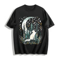 Bohemian Night Fox & Pine Forest - Stretch Cotton T-Shirt product image 1