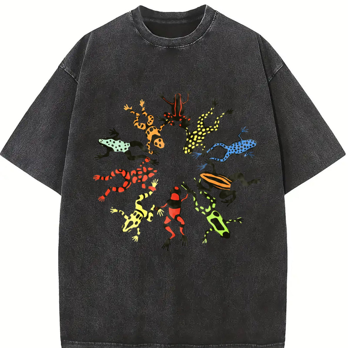 Dancing Frog Feast Vintage Washed T-Shirt product image 2