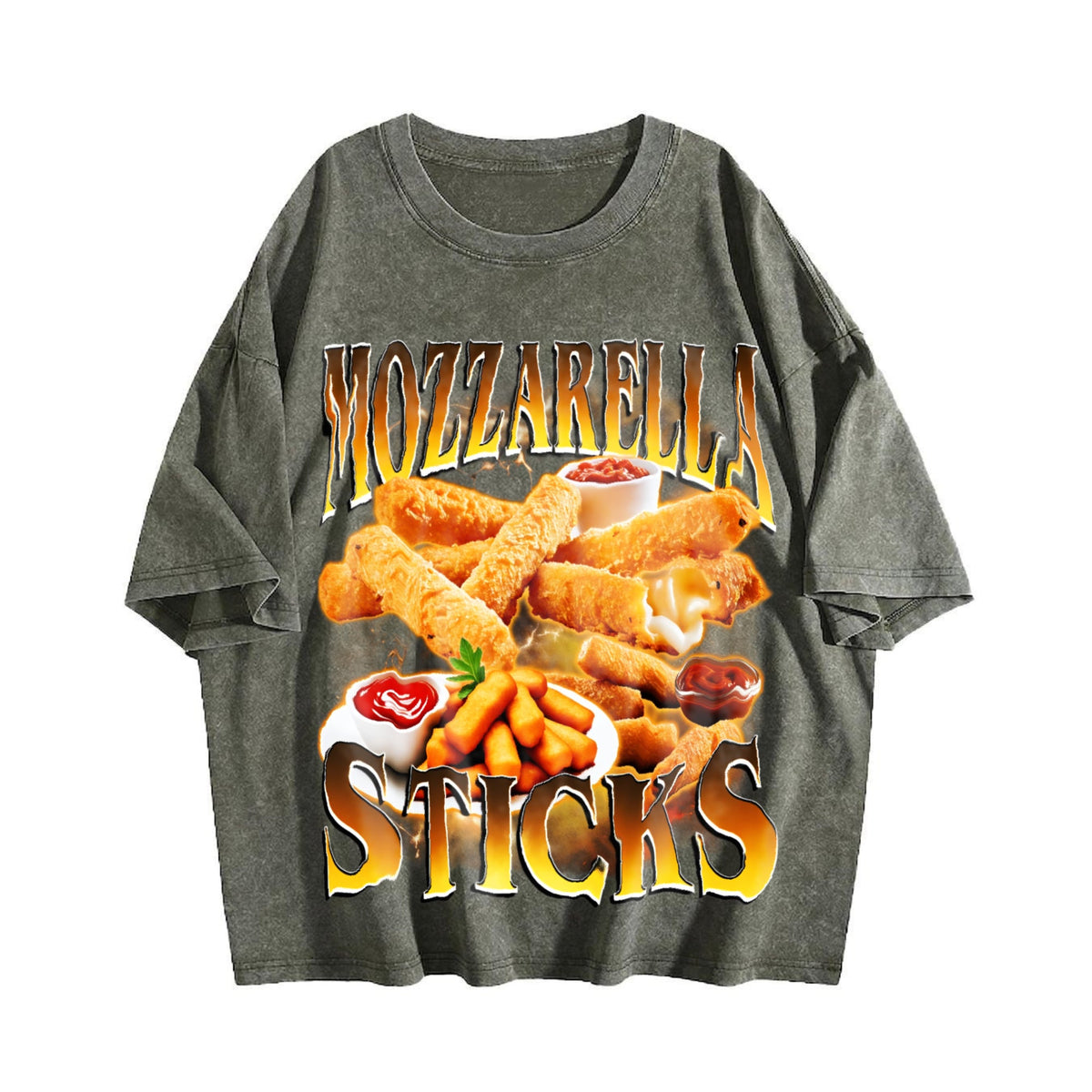 Mozzarella Sticks Vintage Washed T-Shirt product image 4