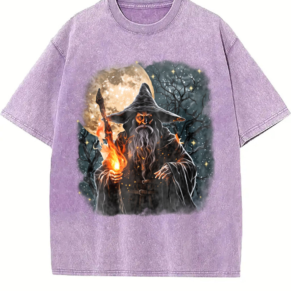 Fantasy Wizard Vintage Washed T-Shirt product image 6