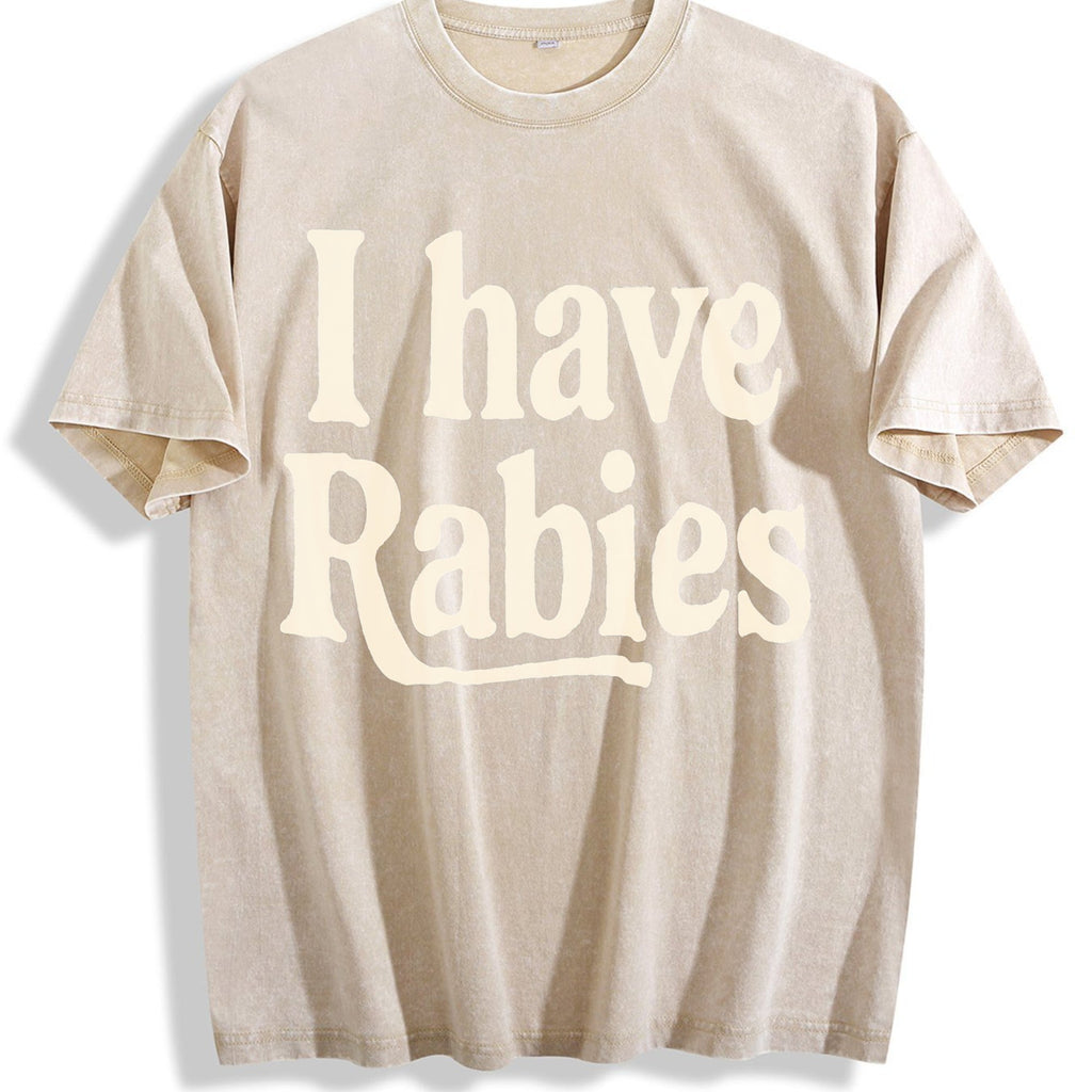 Rabies Theme Vintage Washed T-Shirt product image 1