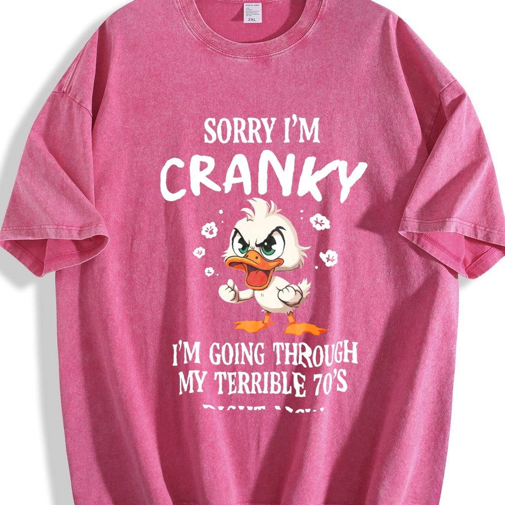 Easter Funny 70s Duck Vintage Washed T-Shirt product image 7