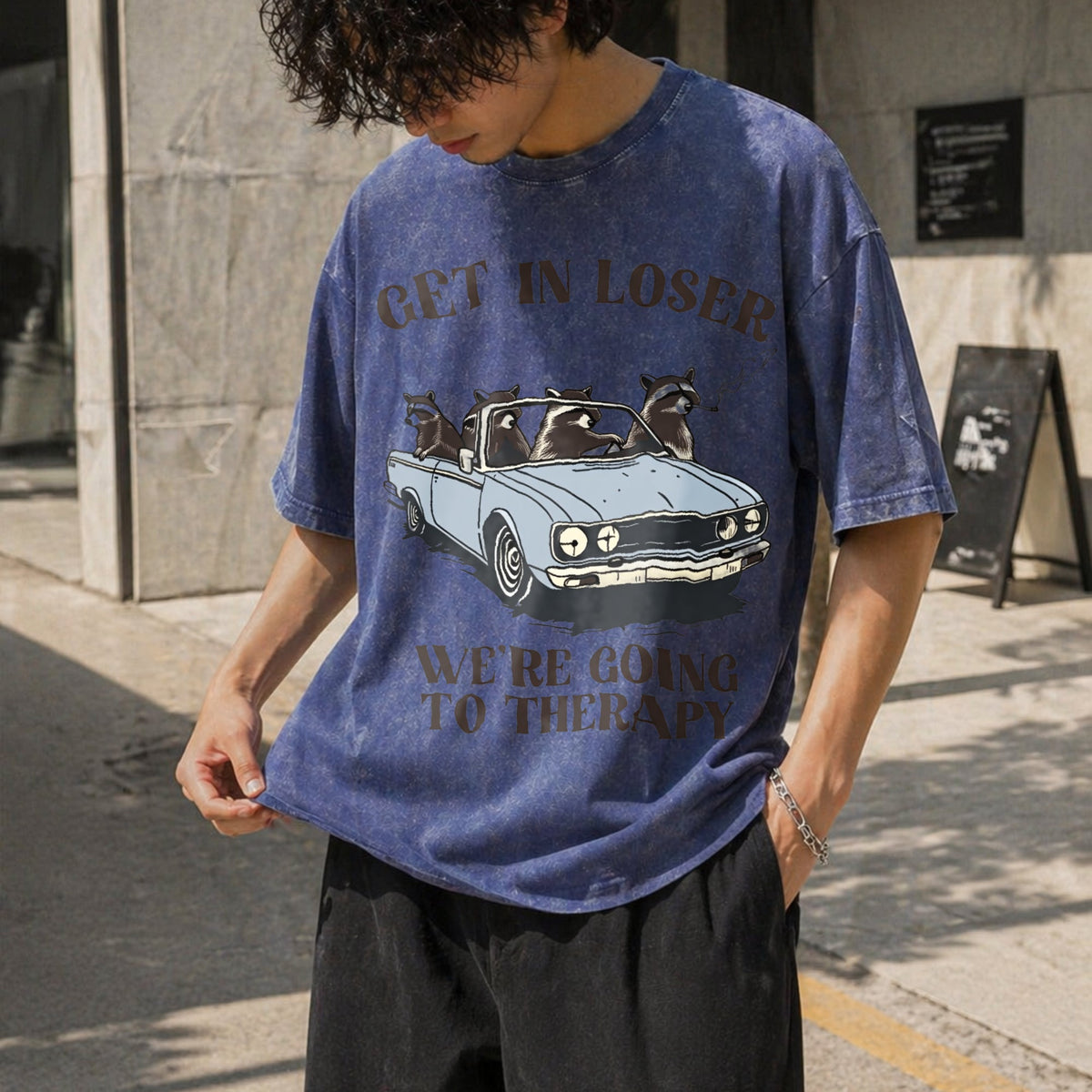We're Going To Therapy Vintage Washed T-Shirt product image 8