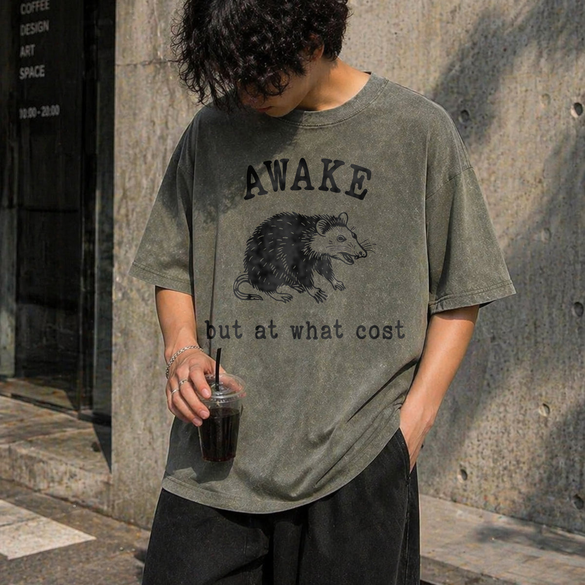 Awake At What Cost Vintage Washed T-Shirt product image 4