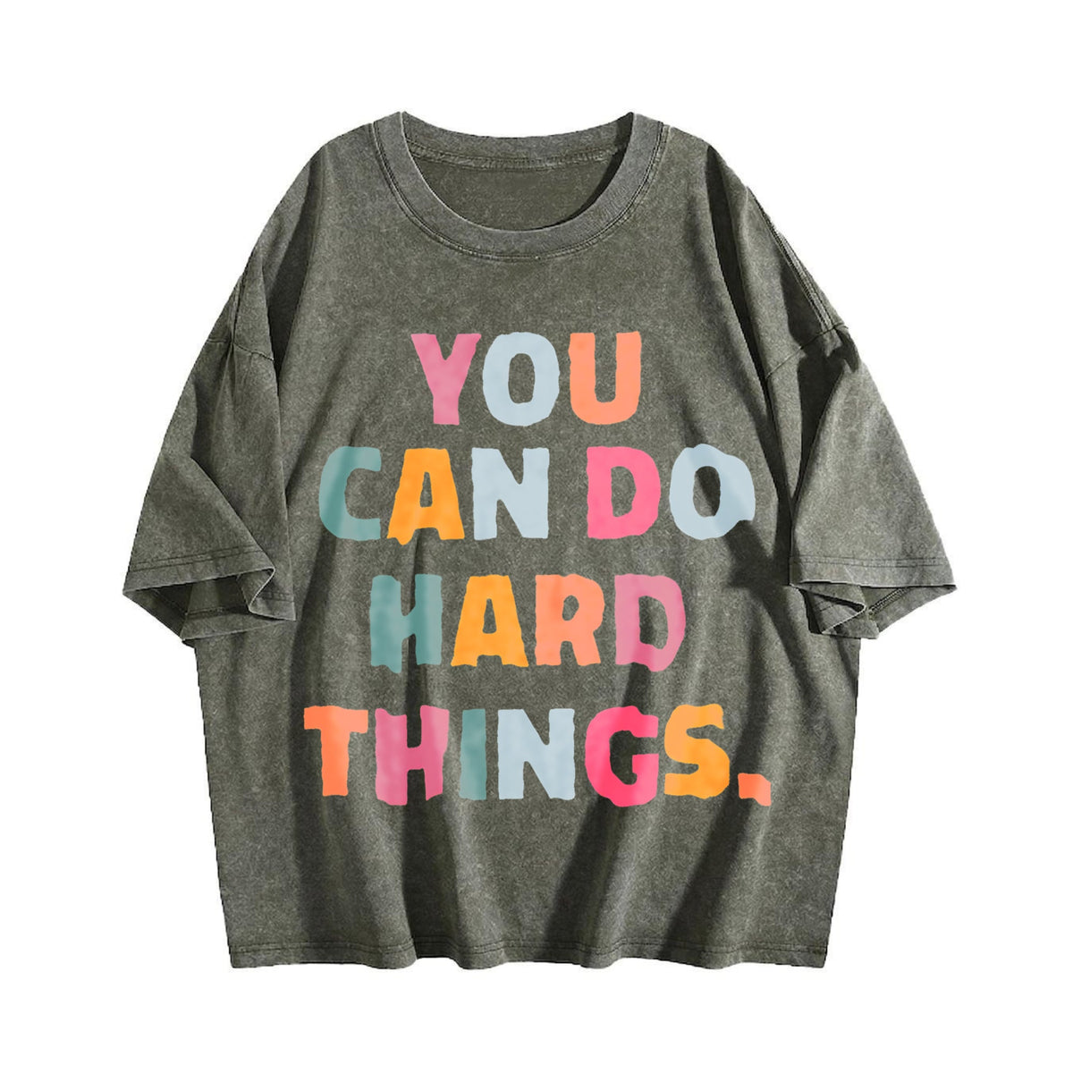 You Can Do Hard Things Vintage Washed T-Shirt product image 4