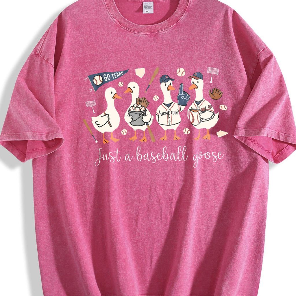 Just A Baseball Goose Vintage Washed T-Shirt product image 5