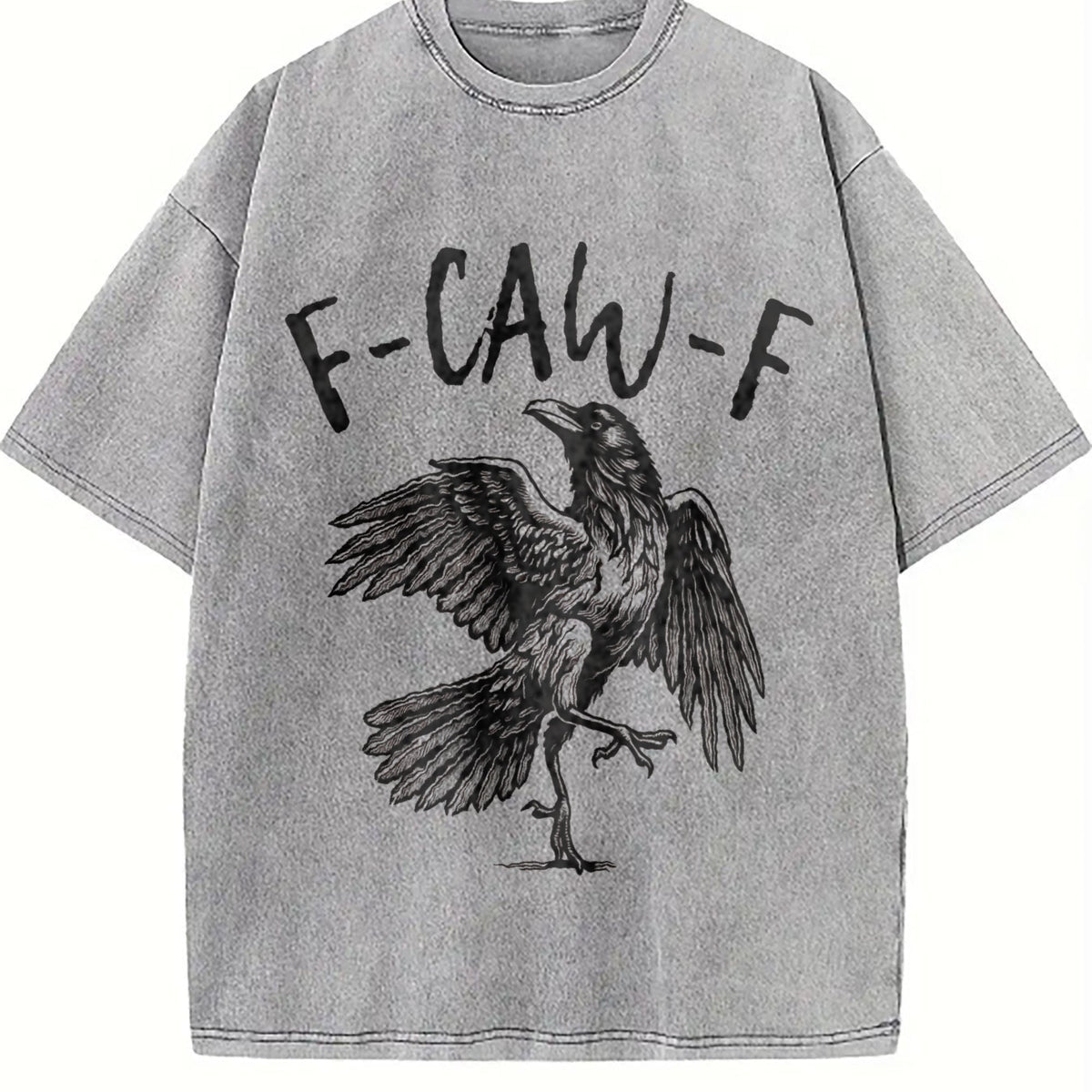 Funny Crow F-caw-f Black Raven Lover Vintage Washed T-Shirt product image 4