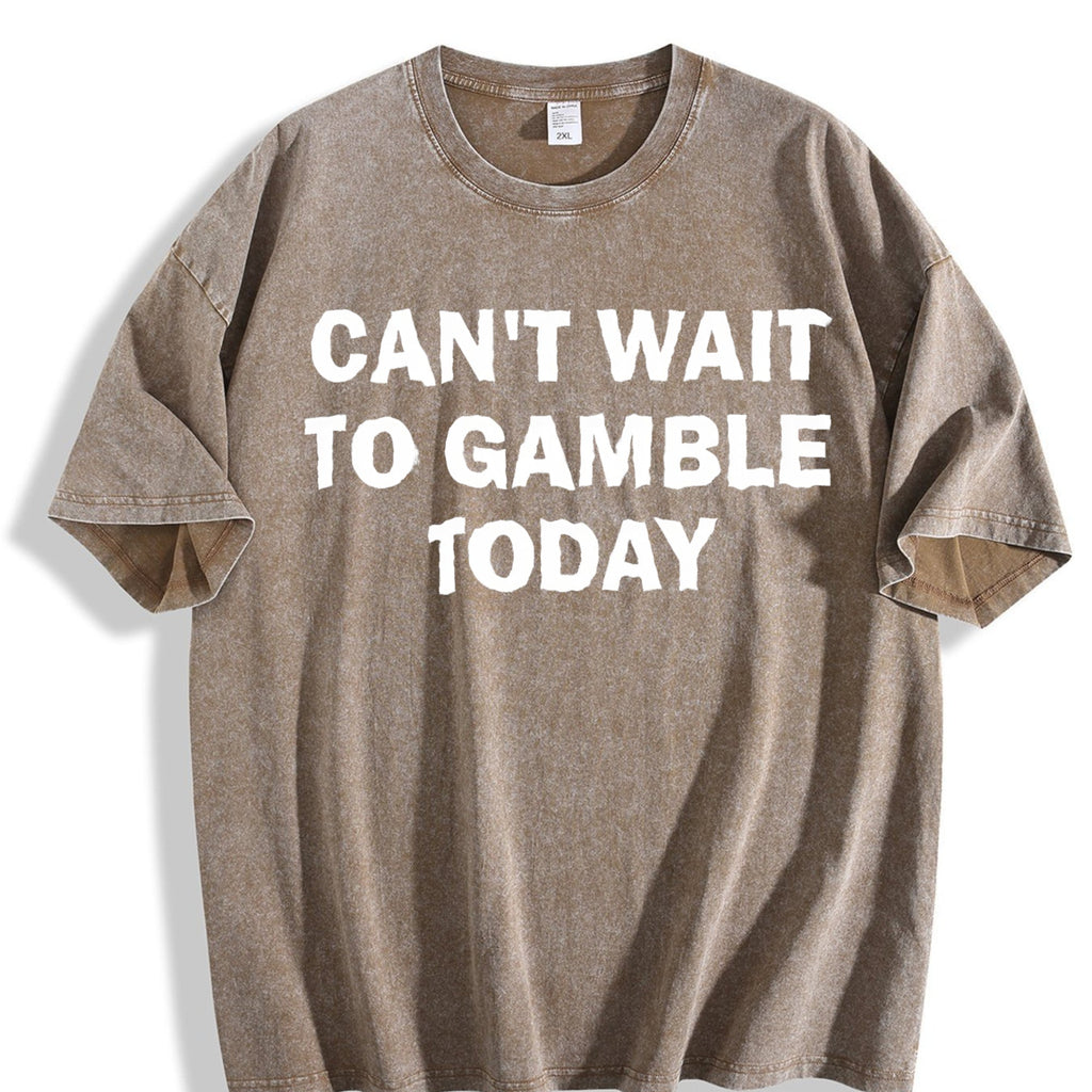Can't Wait To Gamble Today - Funny Vintage Washed T-Shirt product image 3