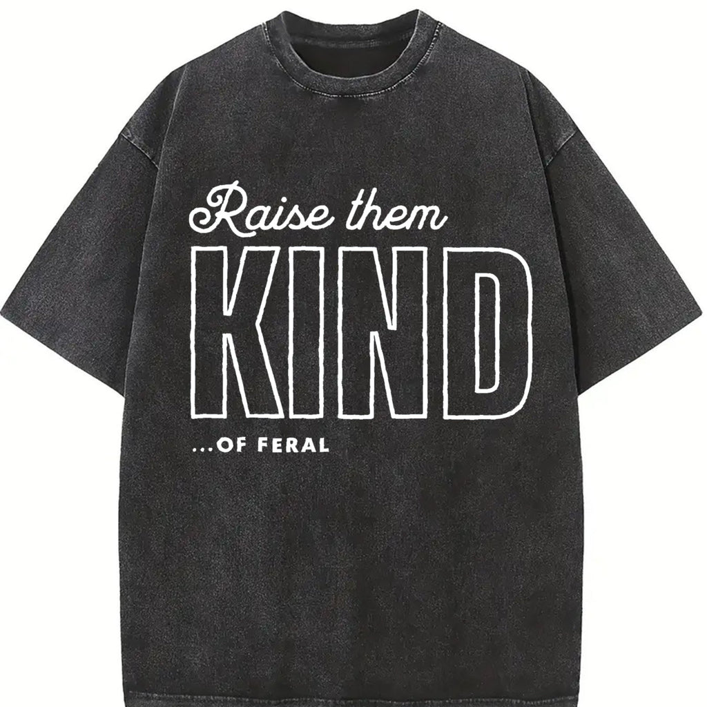 Raise Them Feral Vintage Washed T-Shirt product image 2