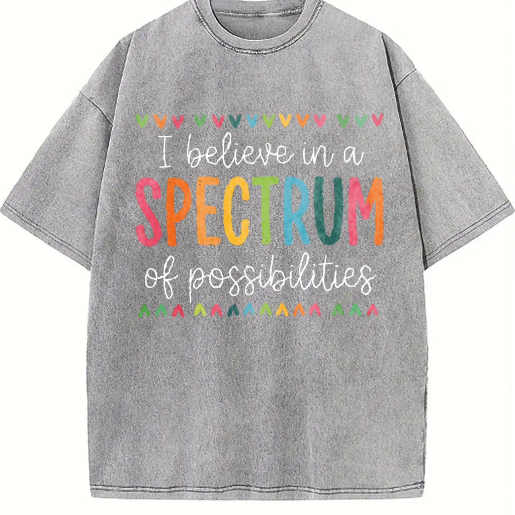 I Believe In A Spectrum Of Possibilities Vintage Washed product image 4