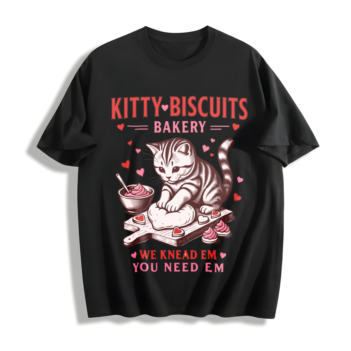 Valentines Cat Kitty Biscuits Bakery Funny Vday Lover Cute product image 1
