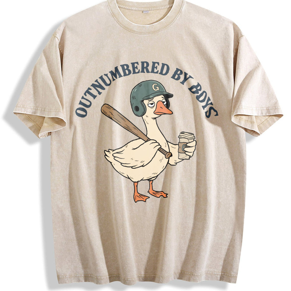 Funny Boy Mom Vintage Washed T-Shirt product image 1