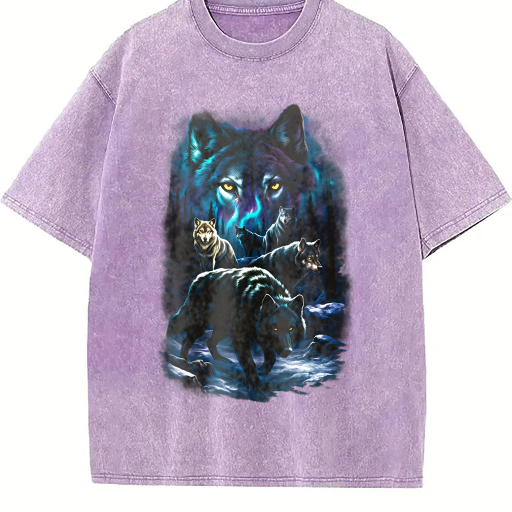 Wolf Pack Classic 90s Vintage Washed T-Shirt product image 6