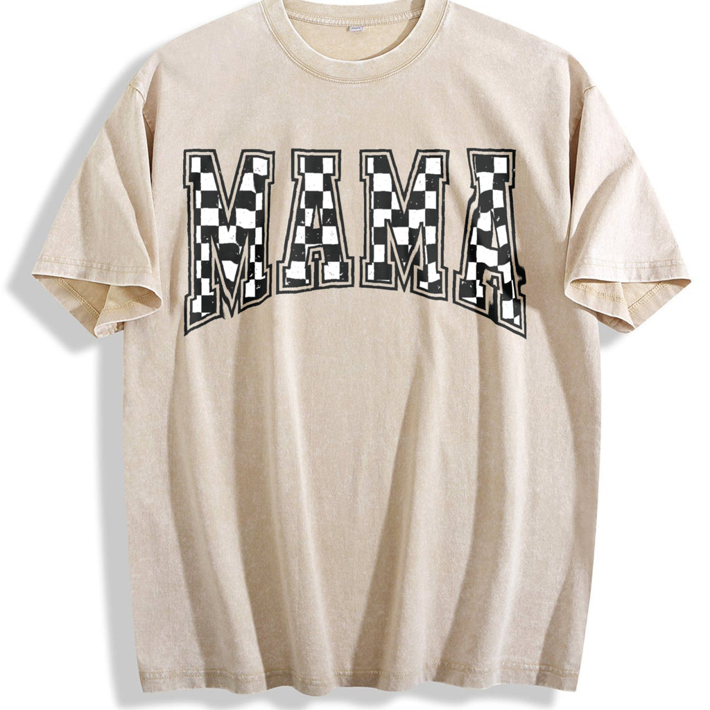 Checkered Mama Vintage Washed T-Shirt product image 1