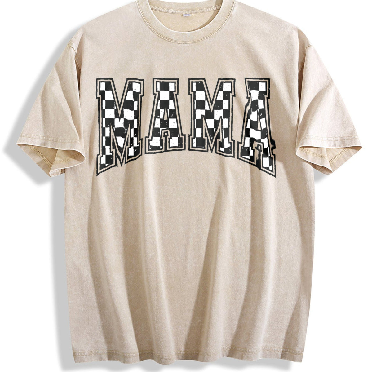 Checkered Mama Vintage Washed T-Shirt product image 1