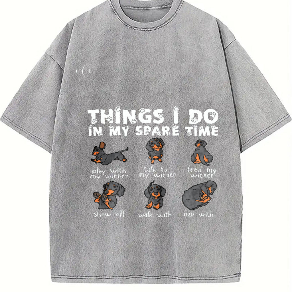 Dachshund Vintage Washed T-Shirt product image 4