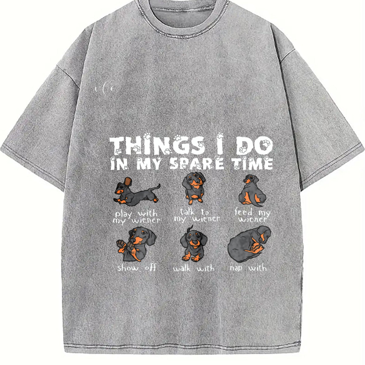 Dachshund Vintage Washed T-Shirt product image 4