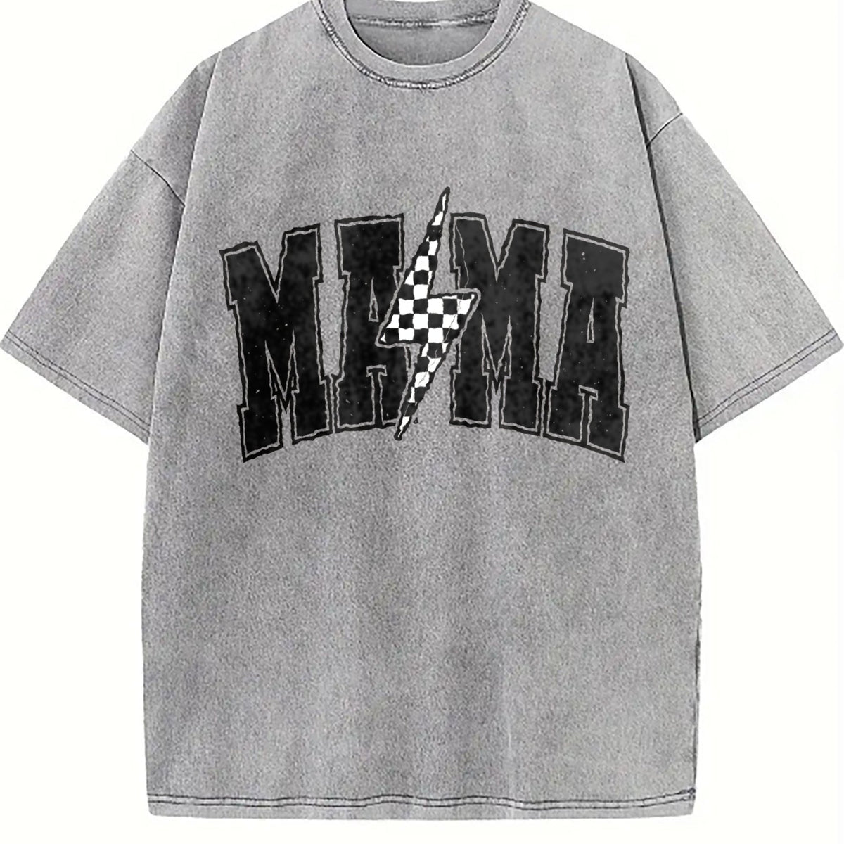 Mama Lightning Bolt Vintage Washed T-Shirt product image 4