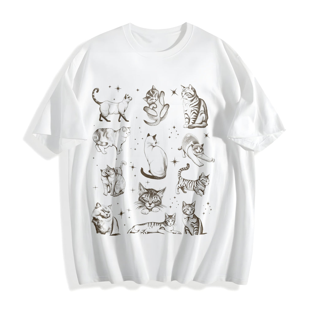 90s Tattoo Cat Cotton T-Shirt product image 2