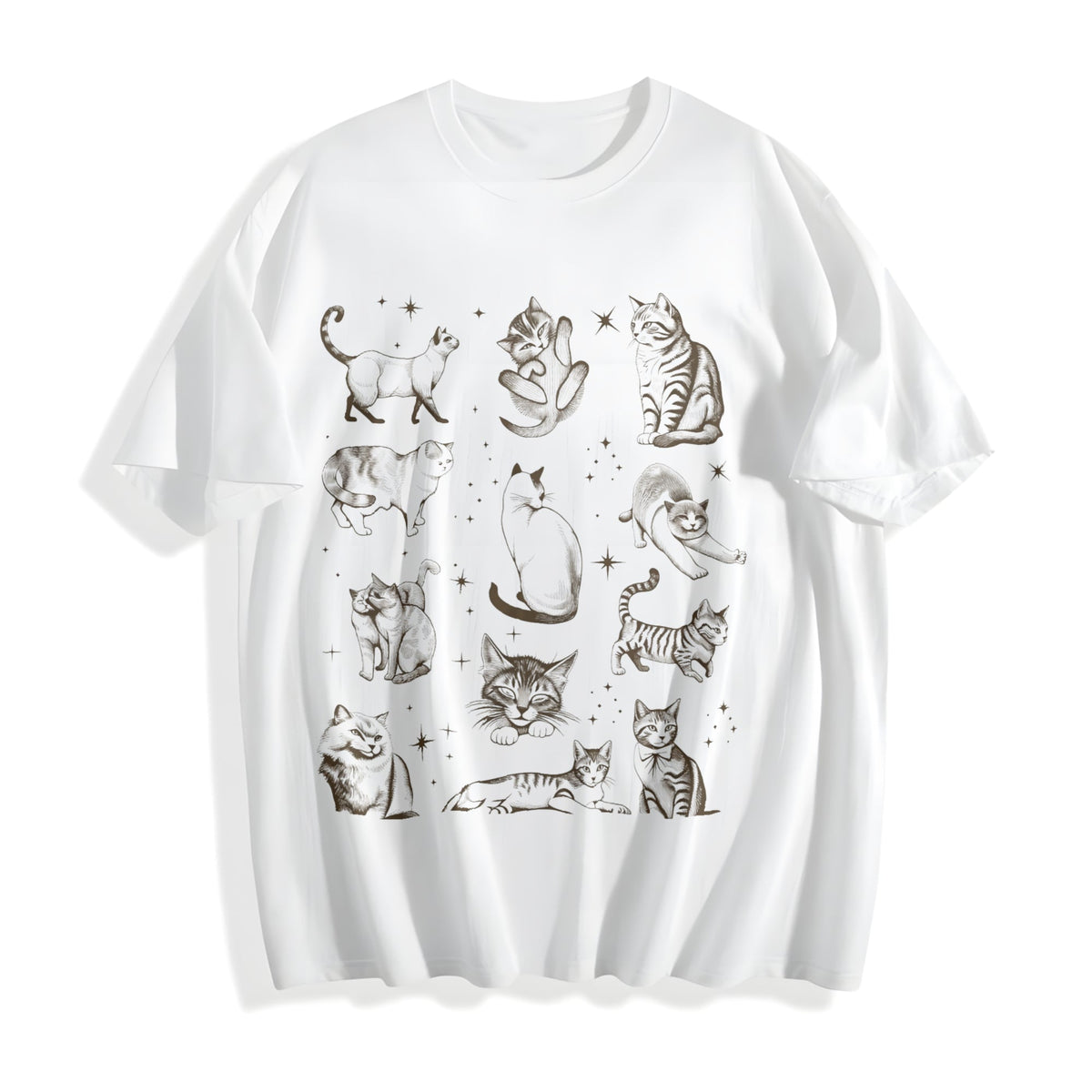 90s Tattoo Cat Cotton T-Shirt product image 2