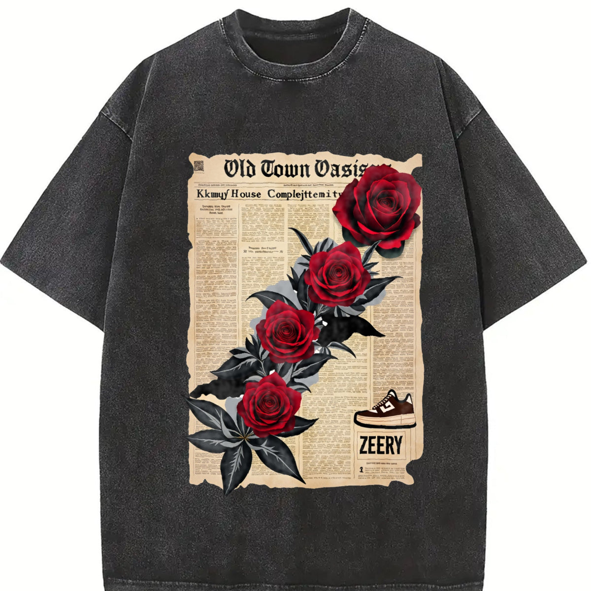 T-shirtfashion Snowflake Craft Vintage Washed T-Shirt product image 2