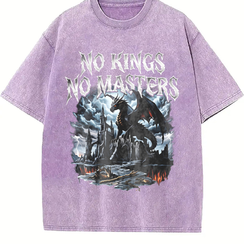 No Kings No Masters 90s Vintage Washed T-Shirt product image 6