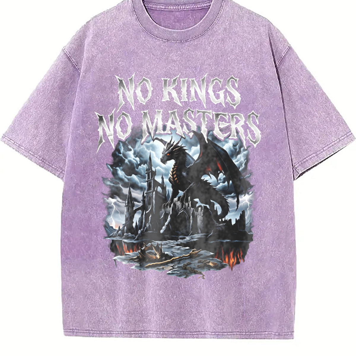 No Kings No Masters 90s Vintage Washed T-Shirt product image 6