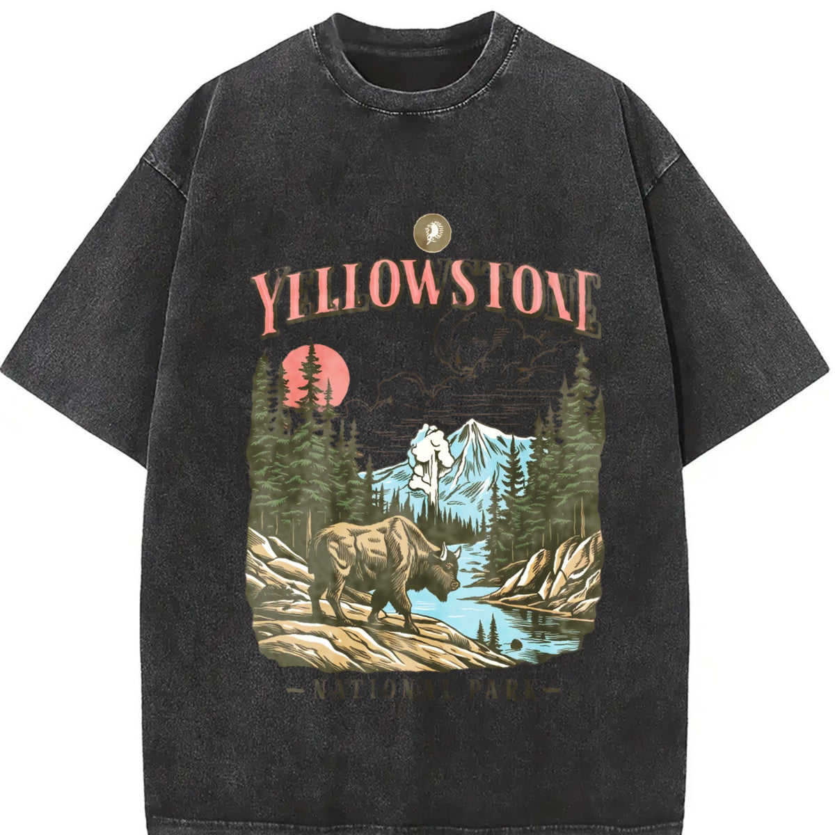 Yellowstone National Park Vintage Washed T-Shirt product image 2