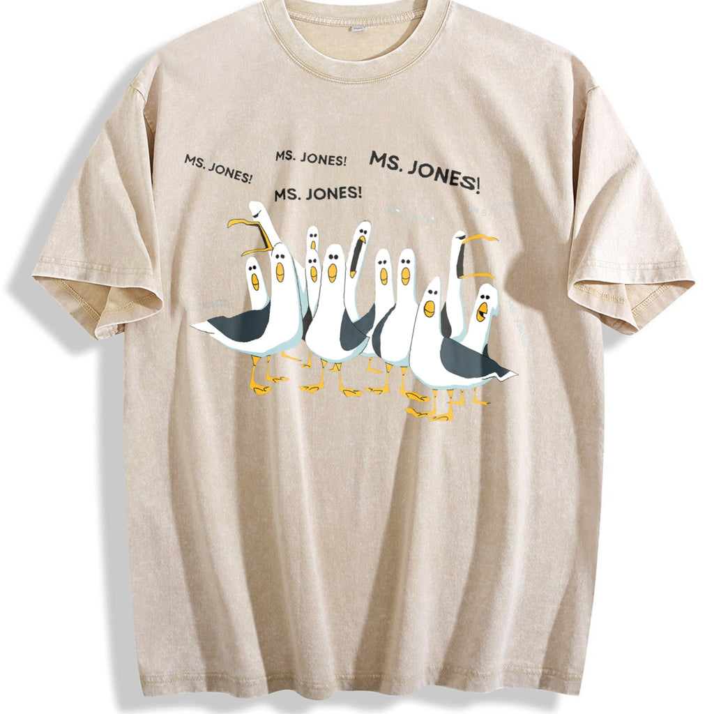 Seagull Teacher Vintage Washed T-Shirt product image 1
