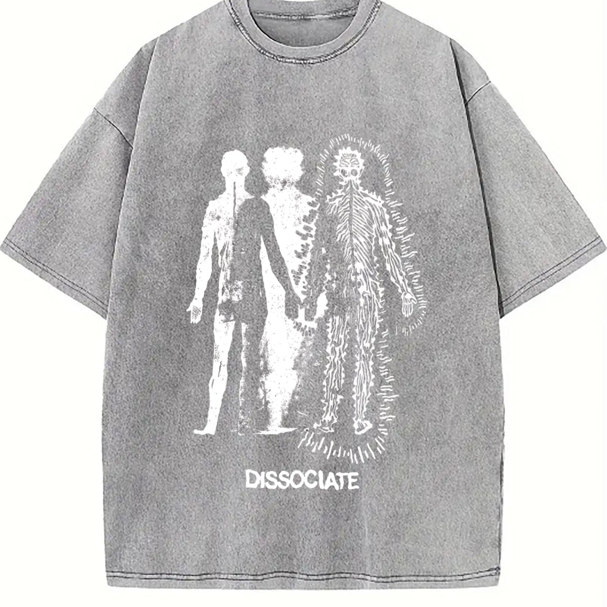 Dissociate Dissociative Portrait Vintage Washed T-Shirt product image 5