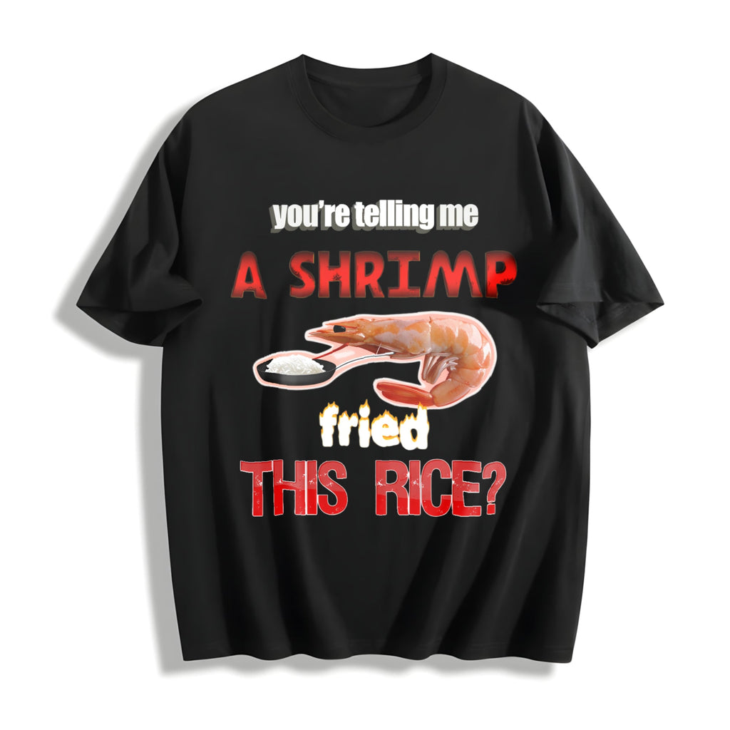 Shrimp Fried Rice Cotton T-Shirt product image 1